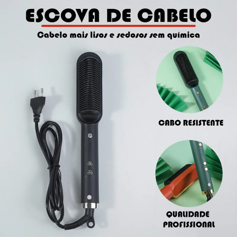 Escova de Cabelo - Alisa, Seca e Modela